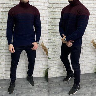 Стильный мужской свитер, ткань "Вязка" 50, 52, 54 размер 50 12133-50 фото