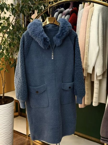Неймовірний жіночий кардиган, тканина "Альпака" 56, 58, 60 розмір 56 21347-56 фото