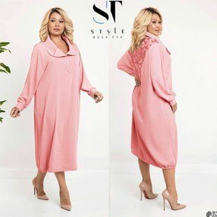 Великолепное женское платье Oversize, ткань "Костюмная" 54, 58, 60, 62, 64, 66 размер 54 12547-54 фото