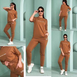 Стильный женский костюм, ткань "Трикотаж" 50, 52 размер 50 10654-50 фото