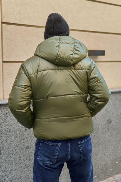 Стильна чоловіча куртка на синтепоні 100, тканина "Плащівка" 50, 52, 56, 58, 60, 62, 64 розмір 50 15577-50 фото