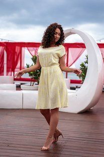 Яскрава літня сукня "Стрейч Коттон" 56, 58, 60 розмір 56 10904-56 фото