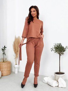 Стильный женский костюм, ткань "Французский трикотаж" 52, 58 размер 52 12490-52 фото