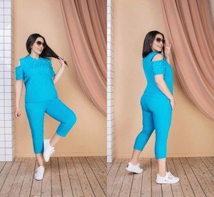 Шикарный женский костюм, ткань "Трикотаж" 50, 52, 54, 56, 58, 60 размер 50 10352-50 фото