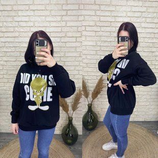 Удобный женский свитшот, ткань "Трикотаж на флеш" 50, 52, 54 размер 50 13465-50 фото