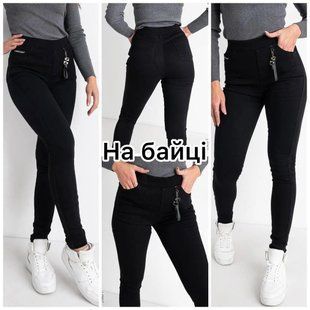 Невероятные женские джегинсы на байке, ткань "Джинс" 52, 54, 56, 58, 60, 62 размер 52 21696-52 фото