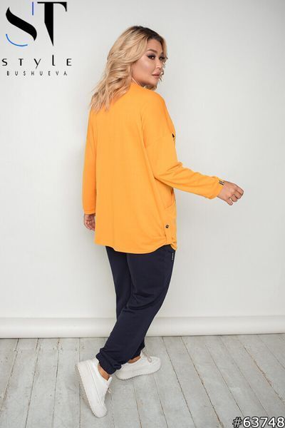 Невероятный женский Oversize костюм "Трикотаж-двунитка" 54, 56, 58 размер 54 11555-54 фото