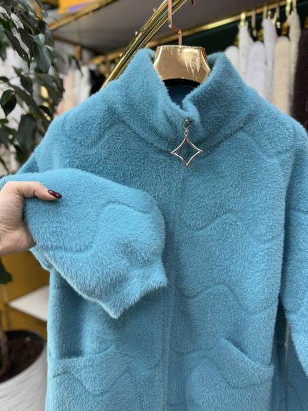 Неймовірний жіночий кардиган, тканина "Альпака" 58, 60, 62 розмір 58 21215-58 фото