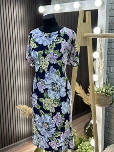 Стильное женское платье, ткань "Трикотаж" 52, 54 размер 52 17663-52 фото