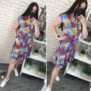 Сукня легка жіночна, тканина "Софт" 46, 50, 52 розмір 46 10754-46 фото