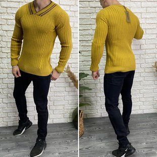 Стильний чоловічий светр, тканина "В'язка" 46, 48 розмір 46 12159-46 фото