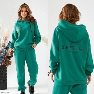 Невероятный женский костюм на флисе, ткань "Трикотаж" 48, 50 размер 48 16452-48 фото