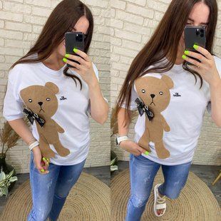 Стильная женская футболка, ткань "Трикотаж" 46, 48, 50 размер 46 15161-46 фото