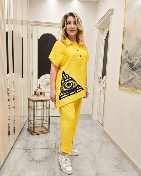 Стильний жіночий костюм, тканина "Льон" 54, 58 розмір 54 17572-54 фото