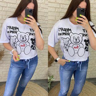 Стильная женская футболка, ткань "Трикотаж" 46, 48, 50 размер 46 15141-46 фото
