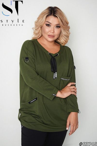 Неймовірний жіночий костюм Oversize "Трикотаж-двонитка" 54, 56 розмір 54 11556-54 фото
