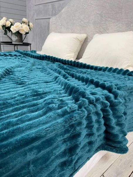 Неймовірно м'який та оксамитовий Плед 200х220 Тканина Плюш 16346 фото