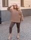 Привлекательный женский костюм-двойка на флисе, ткань "Трикотаж+Байка" 50 размер 13260-50 фото 1