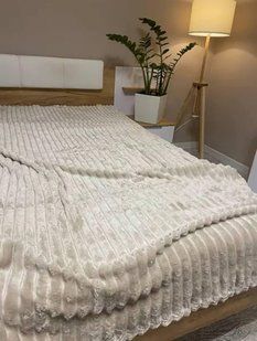 Неймовірно м'який та оксамитовий Плед 200х220 Тканина Плюш 16347 фото