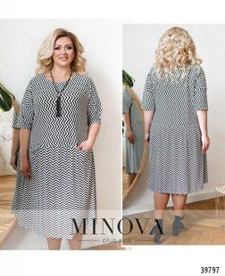 Стильное женское платье, ткань "Трикотаж" 56, 58, 60, 62, 64, 68 размер 56 16755-56 фото