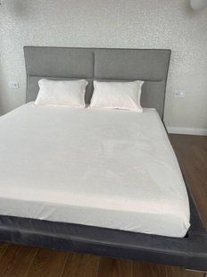 Вишукане простирадло на резинці 180x200, тканина "Велюр" 16509 фото