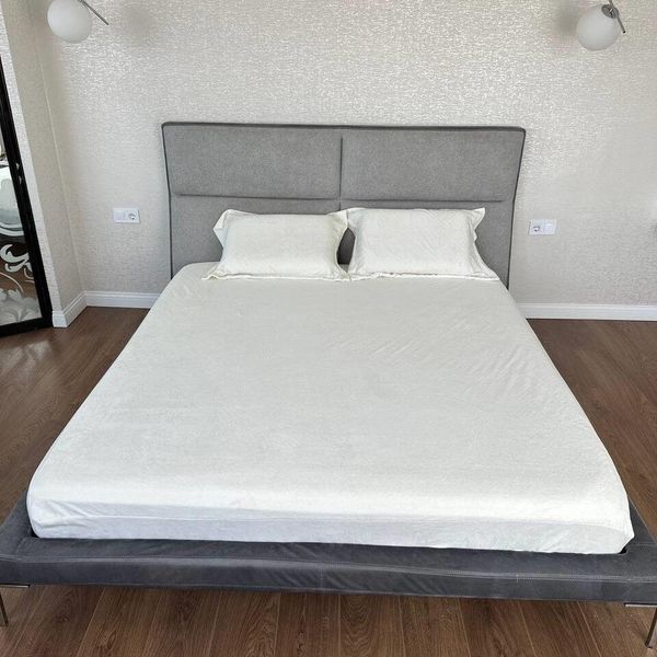 Вишукане простирадло на резинці 180x200, тканина "Велюр" 16509 фото