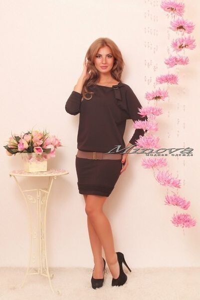 Изысканное женское платье, ткань "Трикотаж" размер 42 14587-42 фото