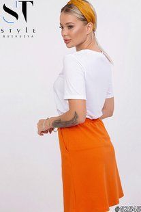 Стильный женский костюм двойка Футболка+Юбка Ткань "Трикотаж" 42, 44 размер 42 7441-42 фото