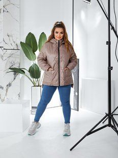 Стильная куртка на синтепоне 100, ткань "Плащевка" 50, 52, 54, 56, 58, 60, 62, 64 размер 50 17714-50 фото