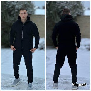 Чоловічий спортивний костюм на флісі, тканина "Трьохнитка" 48, 50, 52 розмір 48 16099-48 фото