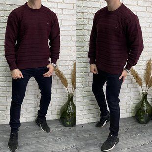 Стильный мужской свитер, ткань "Вязка" 50, 52, 54 размер 50 12140-50 фото