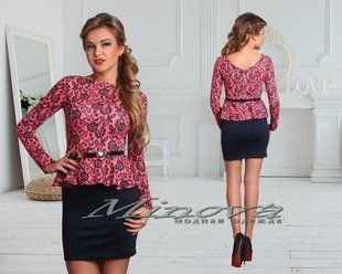 Изысканное женское платье, ткань "Трикотаж+ Вискоза" 42, 44 размер 42 14599-42 фото