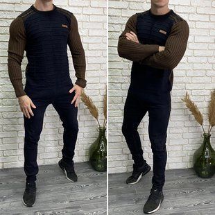 Стильний чоловічий светр, тканина "В'язка" 48, 50 розмір 48 12162-48 фото