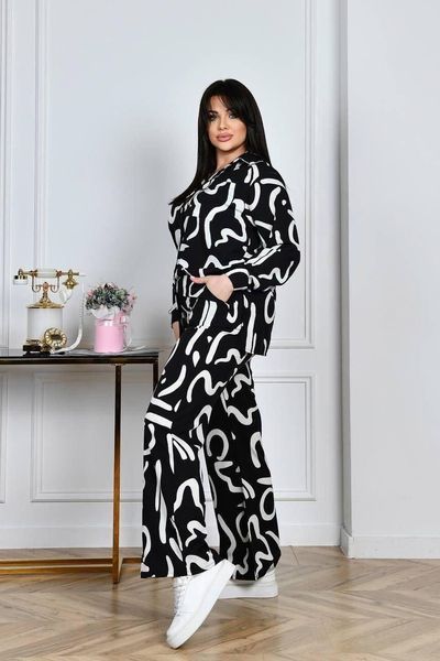 Стильний жіночий костюм, тканина "Костюмна" розмір 56 17394-56 фото