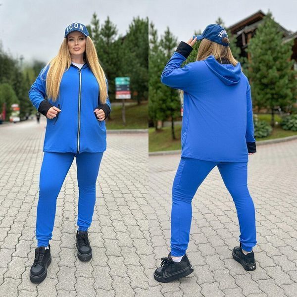 Шикарный женский костюм, ткань "Трикотаж" 56, 58, 60, 62, 64, 66, 68 размер 56 15702-56 фото