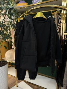 Стильный женский костюм-тройка на флисе, ткань "Трикотаж" 46, 48, 50 размер 46 21593-46 фото