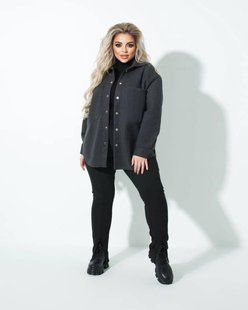 Невероятная женская Рубашка OVERSIZE, ткань "Кашемир" 56, 58, 60, 50, 52, 54 размер 56 11691-56 фото