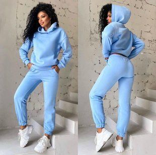Шикарный женский костюм на флисе, ткань "Трикотаж" 50, 52 размер 50 15769-50 фото