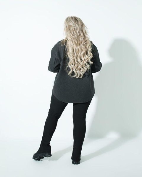 Невероятная женская Рубашка OVERSIZE, ткань "Кашемир" 56, 58, 60, 50, 52, 54 размер 56 11691-56 фото