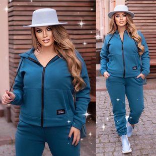 Невероятный женский костюм на флисе, ткань "Трикотаж" 62, 64 размер 62 16456-62 фото