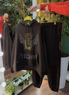 Стильный женский костюм на флисе, ткань "Трехнитка" размер 50/52 21873-50/52 фото