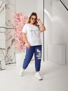 Стильний жіночий костюм, тканина "Льон" 48, 50, 52, 54, 56, 58, 60, 62, 64, 66 розмір 48 17585-48 фото
