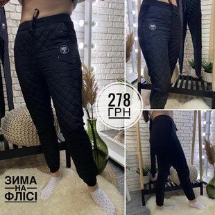 Теплі зимові жіночі штани, тканина "Плащівка на трикотажі" 50, 52, 54, 56, 58, 60 розмір 50 12630-50 фото