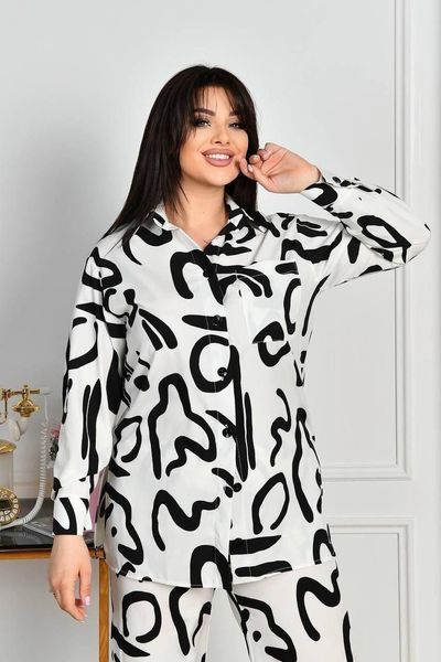 Стильний жіночий костюм, тканина "Костюмна" 52, 54, 56, 58 розмір 52 17396-52 фото