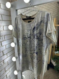 Невероятная женская футболка, ткань "Коттон+Вискоза" 54, 56, 58 размер 54 14764-54 фото