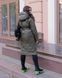 Комфортне жіноче пальто на синтепоні, тканина "Плащівка" 48, 54 розмір 48 13191-48 фото 3