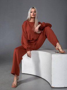 Комфортный женский костюм, ткань Ангора+Кашемир 42, 44, 46, 48 размер 42 12249-42 фото