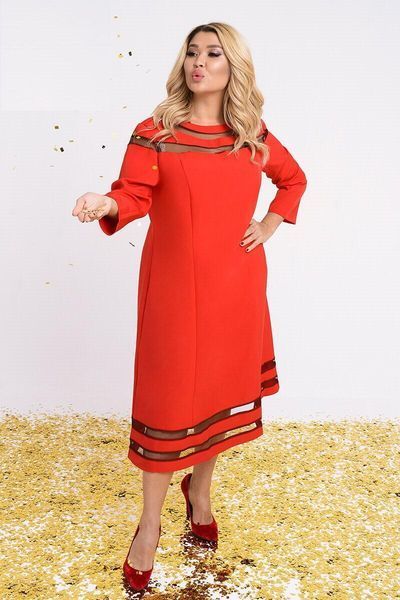 Приголомшлива жіноча сукня Тканина "Креп-костюмка" 52, 54, 56, 58, 60, 62 розмір 52 11642-52 фото