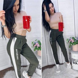 Шикарные женские Штаны Ткань "Трикотаж" 42, 44, 46, 48, 50 размер 42 10476-42 фото