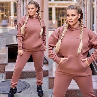 Стильный женский костюм, ткань "Трикотаж на флисе" 54, 56, 58, 60, 62 размер 54 13223-54 фото